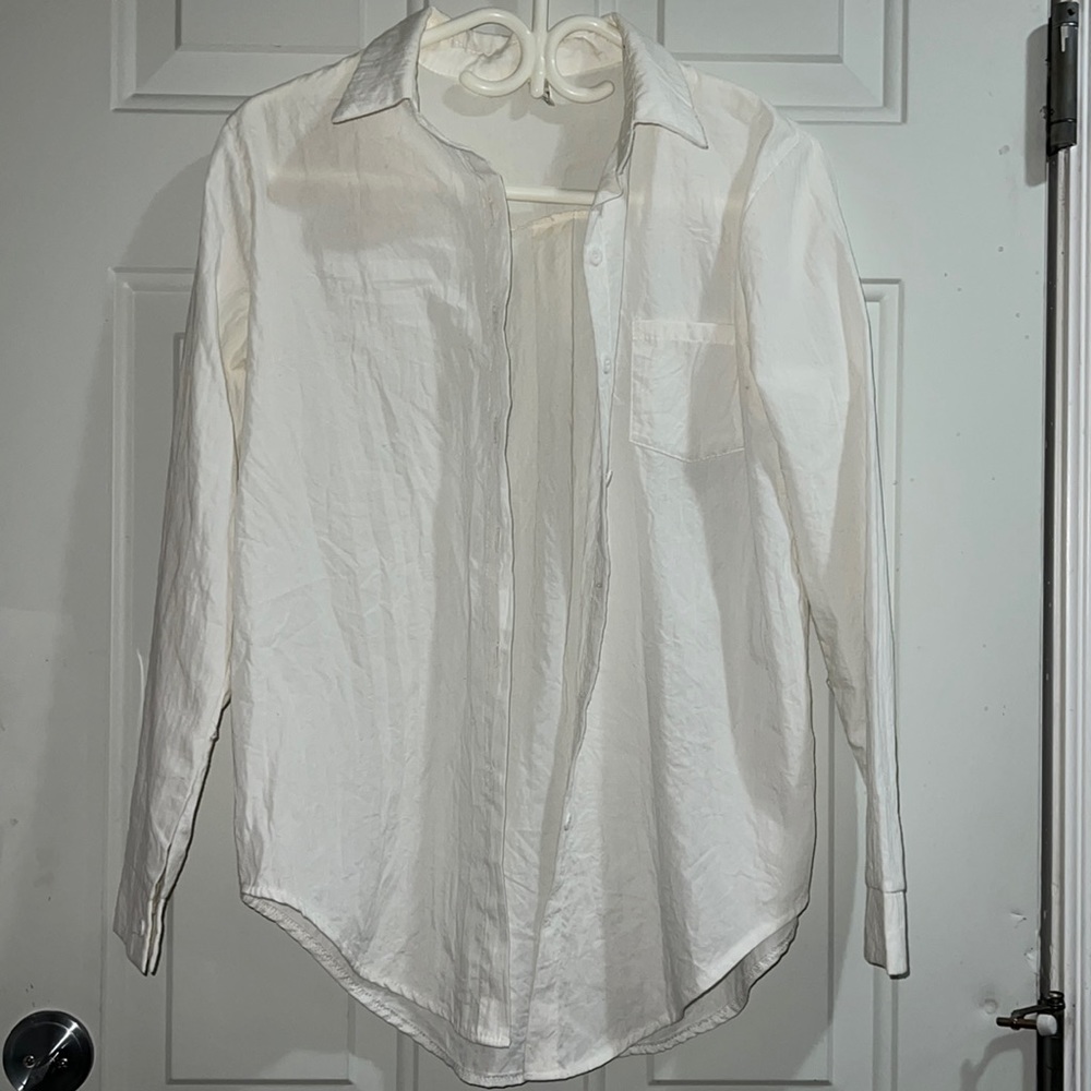 White button-down shirt